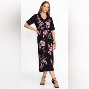 TRAPUNTO V‑NECK KNIT DRESS size M